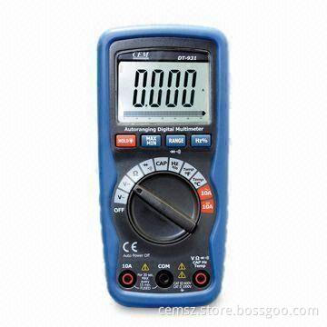 6,000-count Compact Digital Multi-meter with Double Molded Plastic Housing